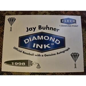 1998 FLEER DIAMOND INK EXCHANGE PROGRAM JAY BUHNER 1 POINT SEATTLE MARINERS